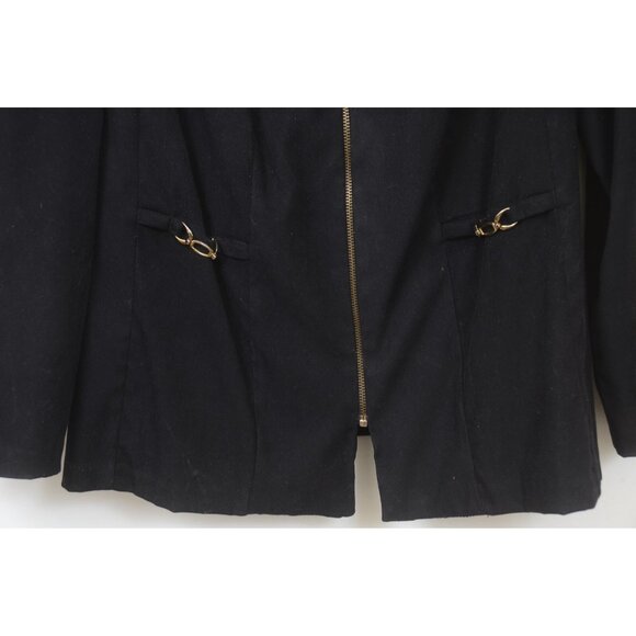 VTG Olivia Rose PLUS Size 18W Full Zip Blazer Jacket Business Casual Preppy - Picture 3 of 5